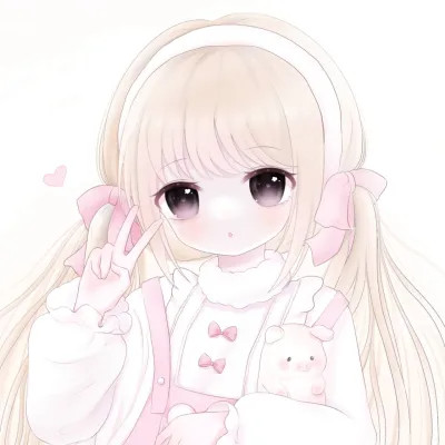 头像卡通女呆萌可爱少女心