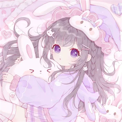 头像卡通女呆萌可爱少女心