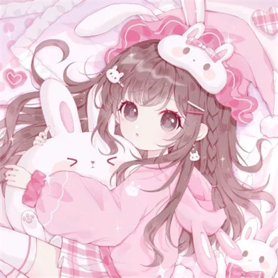 头像卡通女呆萌可爱少女心