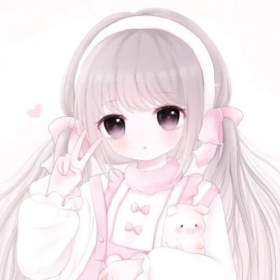 头像卡通女呆萌可爱少女心