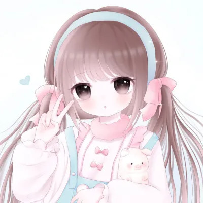 头像卡通女呆萌可爱少女心