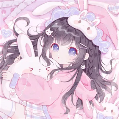 头像卡通女呆萌可爱少女心