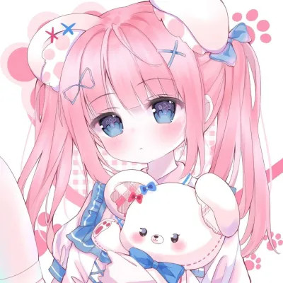 头像卡通女呆萌可爱少女心