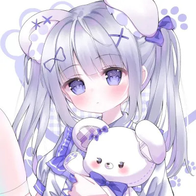 头像卡通女呆萌可爱少女心
