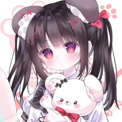 头像卡通女呆萌可爱少女心