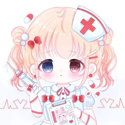 头像卡通女呆萌可爱少女心
