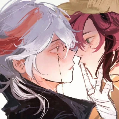 攻受分明的动漫男男cp情侣头像