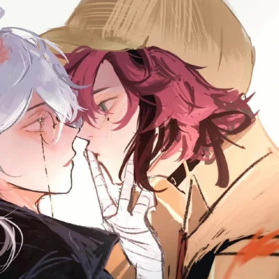 攻受分明的动漫男男cp情侣头像