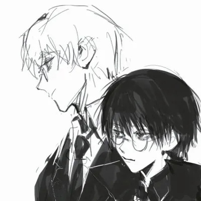 攻受分明的动漫男男cp情侣头像