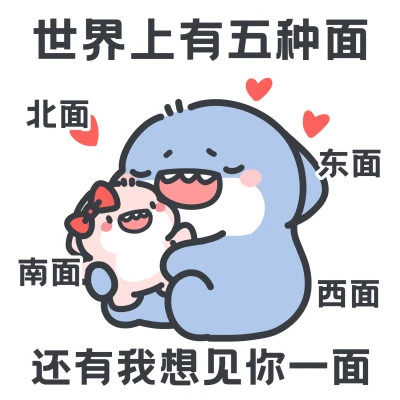 可爱肥肥鲨表情包卡通头像图片