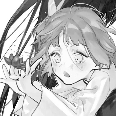 黑白情侣头像一左一右动漫