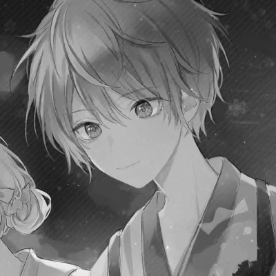 黑白情侣头像一左一右动漫