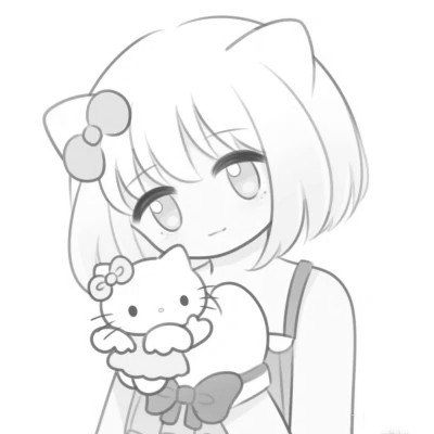 黑白情侣头像一左一右动漫