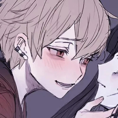 二次元情侣头像一人一半