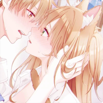 二次元情侣头像一人一半