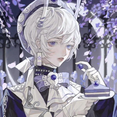 二次元情侣头像一人一半