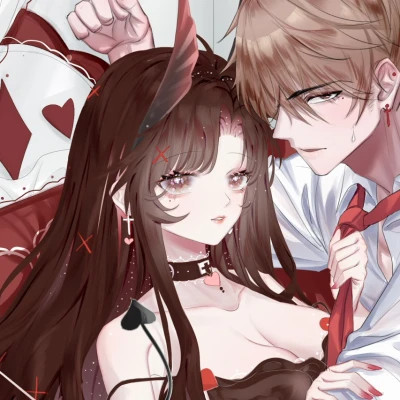 二次元情侣头像一人一半