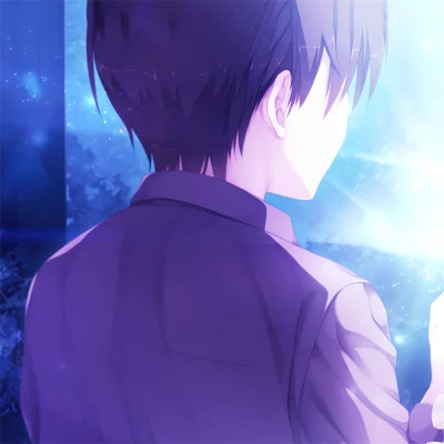 二次元情侣头像一人一半