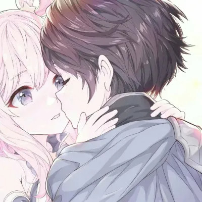 二次元情侣头像一人一半