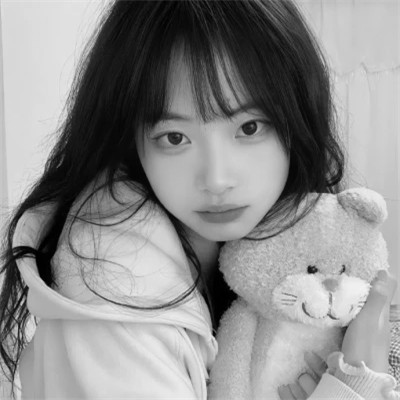 黑白真人情侣头像一左一右