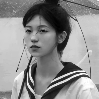 黑白甜妹照片头像