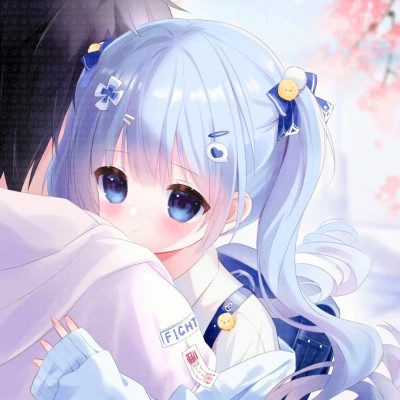 少女心二次元情侣头像