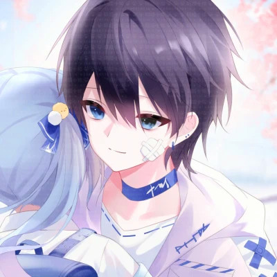 少女心二次元情侣头像