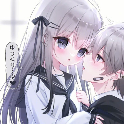 少女心二次元情侣头像