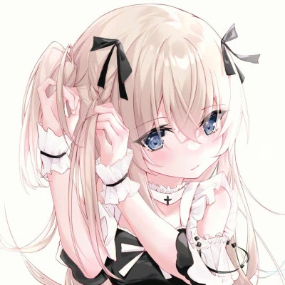 少女心二次元情侣头像
