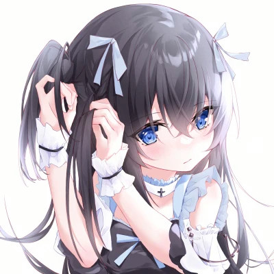 少女心二次元情侣头像