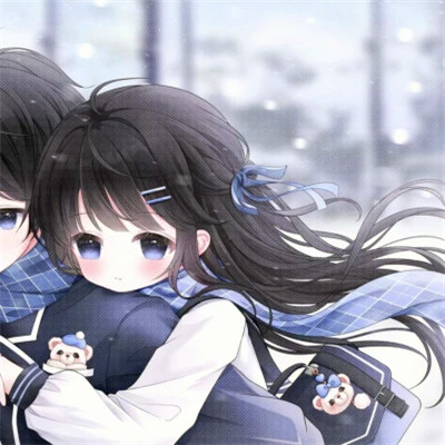 少女心二次元情侣头像