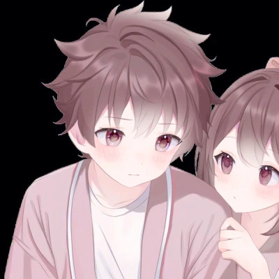 少女心二次元情侣头像