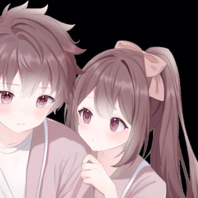 少女心二次元情侣头像