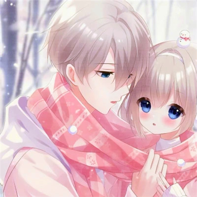 少女心二次元情侣头像