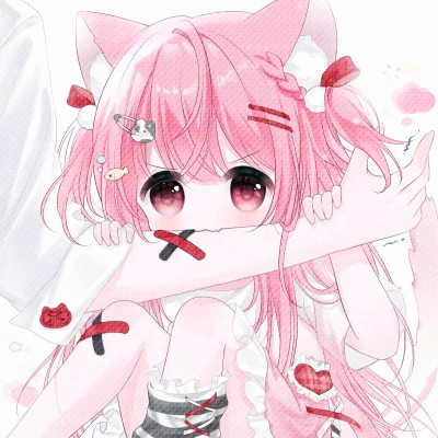 少女心二次元情侣头像