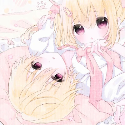 少女心二次元情侣头像