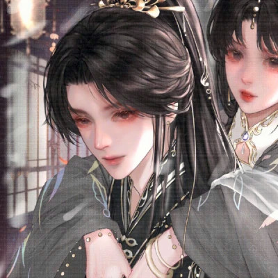 少女心二次元情侣头像