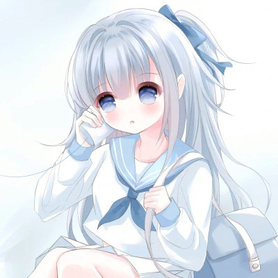 少女心二次元情侣头像