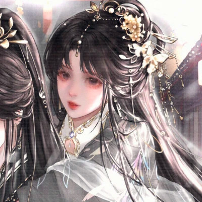 少女心二次元情侣头像