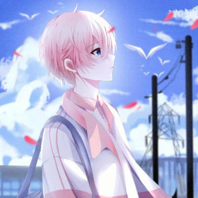 少女心二次元情侣头像