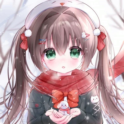 少女心二次元情侣头像