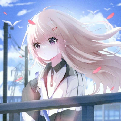 少女心二次元情侣头像