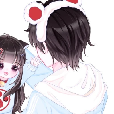 少女心情侣头像二次元动漫甜蜜