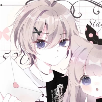 少女心情侣头像二次元动漫甜蜜
