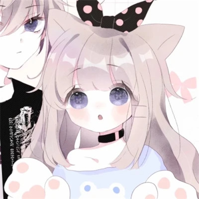 少女心情侣头像二次元动漫甜蜜