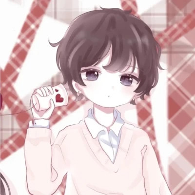 少女心情侣头像二次元动漫甜蜜