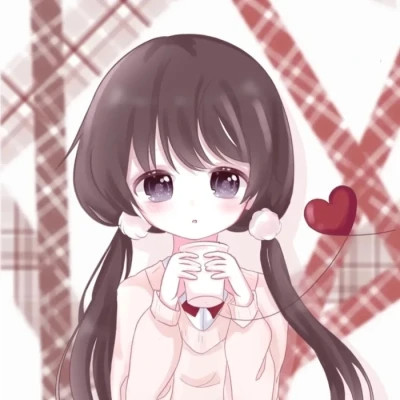 少女心情侣头像二次元动漫甜蜜