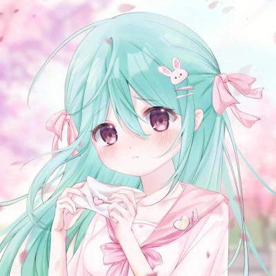 少女心情侣头像二次元动漫甜蜜