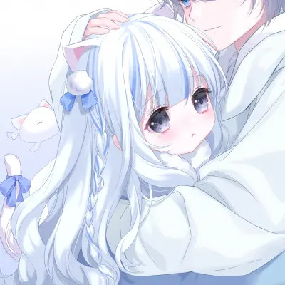 少女心情侣头像二次元动漫甜蜜
