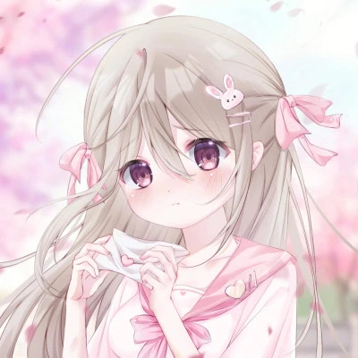 少女心情侣头像二次元动漫甜蜜